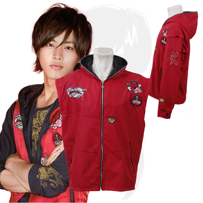 Takeru Shiba Shinken Red Shinkengers Vest JacketTakeru Shiba Shinken Red Shinkengers Vest Jacket